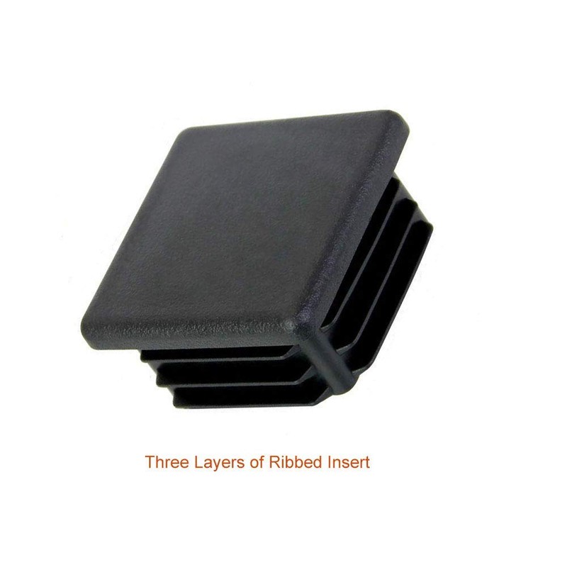 8 Pack 2 Inch Square Plastic Plugs,Hydanle Insert End Caps