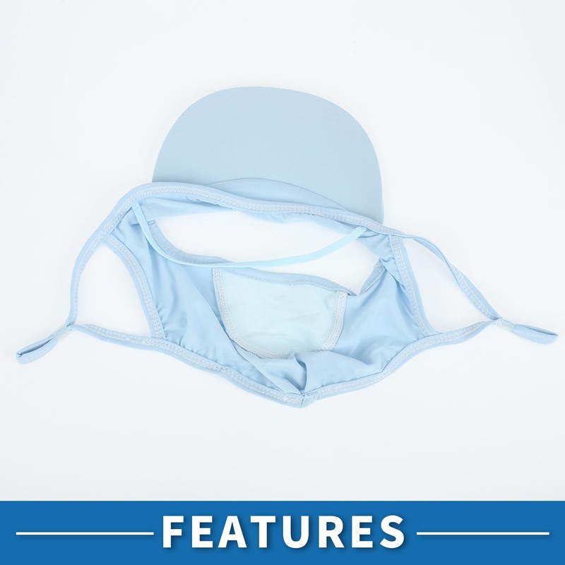 A ABSOPRO Full Face Mask Brim Design Adjustable 6.42" Windproof