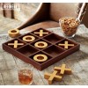 Studio Mercantile NEW! Oversized 14” Jumbo Wood Gold Tic-Tac-Toe Set