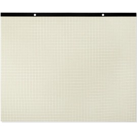 Fainne Large Engineering Graph Paper Pad 22''x17'' Landscape 4" x 4"Grid Pad Giant Drafting Sketching Graph Paper for Engineer Architect Designer Mathematician Draftsman(Beige and Brown)