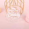 Glass Ornament 2025,Promoted to Daddy 2025 Birthday Baby Shower Father's