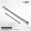 sourcing map 1/4" 1/2" Drive Socket Extension Bar Set Spring