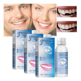 3pcs Perlas Reparación Dientes Postizosdientes Gránulos 30ml