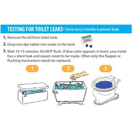 New Resources Group Blue Dye Leak Tablets Toilet Detection Multi-Use Test Tracer 2-Packs Silent Leaks (250)