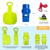 Foldable pop slider, lightweight and portable bob sledge for children