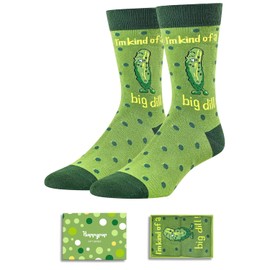 Mens Fun Socks Novelty Crazy Socks - Pickle Gifts Pun Gag Gifts, Pickle Socks