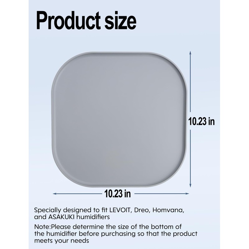 Silicone Humidifiers Tray for LEVOIT, Dreo, Homvana, ASAKUKI Humidifiers -