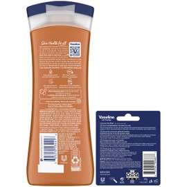 Vaseline Intensive Care Cocoa Radiant Hand & Body Moisturizer + Lip Therapy with Cocoa Butter for Healing Dry Skin & Lips