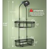 WXCGX Hanging Shower Caddy Over Shower Head: Height Adjustable Large