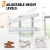 TOPNEW Shoe Slots Organizer for Closet 10 Pack Adjustable Level