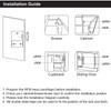 WOOCH RFID Locks for Cabinets Hidden DIY Lock - Electronic