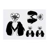 4 x 'Love Penguins' Temporary Tattoos - Water Resistant, Skin-Safe,