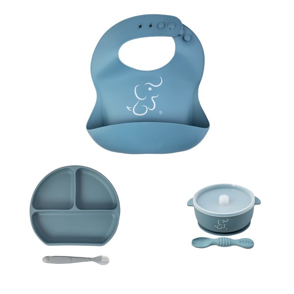 PAPU BABY Set de Alimentacion - 1 Babero, 1 Bowl