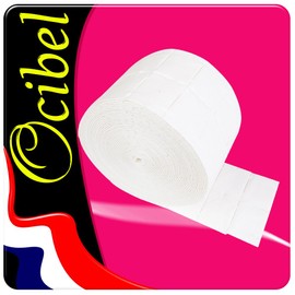 Ocibel Rolls of Cotton Strips Pack of 500 for Manicures and Artificial Nails