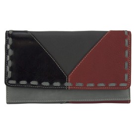 Sunsa Purses 81676 Women's Wallet Leather Wallet with RFID Protection Small Wallet with Credit Card Compartments Girls Purse Wallet Purses 81676, black, Classic