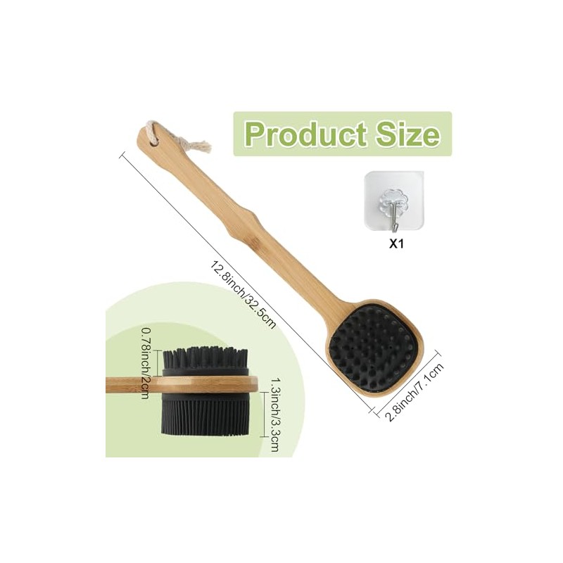 Silicone Back Scrubber for Shower, Stocking Stuffers for Men, Silicone