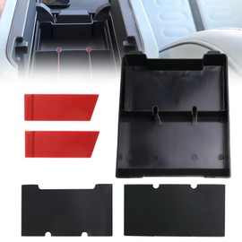RULLINE Armrest Organizer for Rivian R1T & R1S, Center Console Tray Storage Box with Cable Lead, Compatible with Rivian Gen1 2021-2024 & Gen2 2025+,Custom Accessories