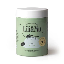 Lili&Mu Baby Moisturising Cream for Face and Body 100 ml Face Cream with Shea Butter Marigold Blossom Extract Cream Sensitive Dry Baby Skin Natural Cosmetics Care Lotion Children