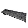 Silver Slate Stone Rock Cast Aluminum Metal Downspout Gutter 24