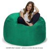 Chill Sack Bean Bag Chair Cover, 4-feet, Microsuede - Tide