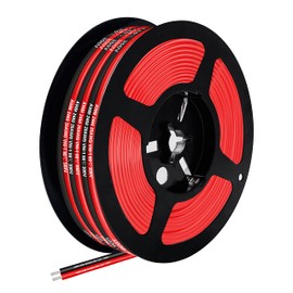 Electric Wire Cable 18AWG 0.8 mm² 8 Metres Stranded Tinned Copper Wire for Monochrome LED Strips/LED Bulbs