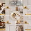 Knurled Privacy Door Handle for Bedroom & Bathroom