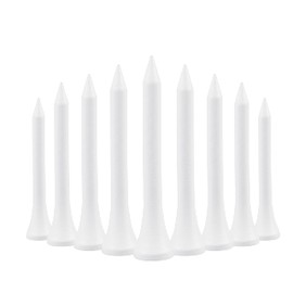 54mm 2 1/8" White Wooden Golf Tees Tee Pegs Eco Environmentally Friendly - Pack of 100
