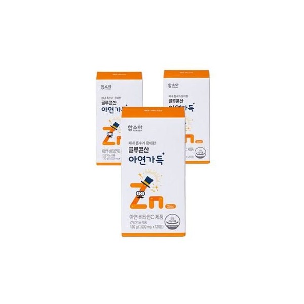 Full of zinc gluconate, 120 tablets, 3 units / 글루콘산