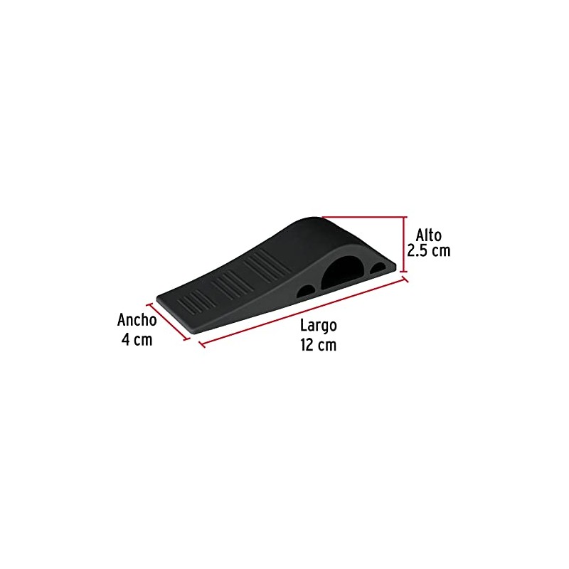 Hermex TOPU-12 Tope de hule para puerta de 12 cm