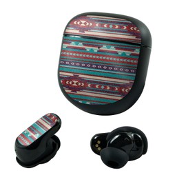 MightySkins Glossy Glitter Skin Compatible with Bose QuietComfort Earbuds II (2022) - Southwest Stripes | Protective, Durable High-Gloss Glitter Finish | Easy to Apply and Change | Made in The USA