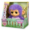 Fingerlings Care ‘n’ Cuddles Interactive Baby Monkey, Sunny (Purple), Toys