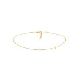 Elli Women's Choker Cross Basic Trend Blogger in 925 Sterling Silver, Sterling Silver, None