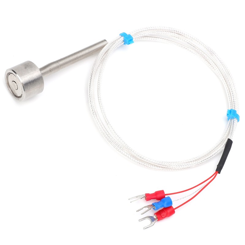 PT100 Magnetic Temperature Sensor Waterproof Adsorption Thermistor -60 to +150℃(5meters