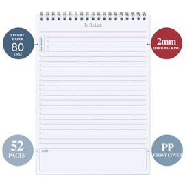 GOLDPEI To Do List Notepad Big - Daily Planner Notepad Undated 50 Sheets Tear Off, 8" x 11" Planning Pad Checklist Productivity Note Pad for Work and Personal Organized