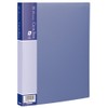 ナカバヤシ クリアブック クリアファイル E B5 40ポケット ブルー CBE-1043B