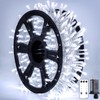 JMEXSUSS 720 LED White Christmas Lights, 8 Modes 230ft Waterproof