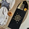 Papierdrachen 4 Ramadan Felt Cutlery Holders - Black & Gold