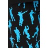 ThePyjamaFactory Brand Boys Emote Legend Dance Gaming Pyjamas Black Blue