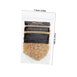 TOVINANNA Sensitive Skin Hard Wax Beads Leg Hair Removal Wax Beans for Women for Face Body Beads 100g Honey Formula