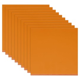 PATIKIL 100x100x6mm Phenolic Plastic Board, 10 Pcs Resin Laminated Sheet Plate Board PCB for Electrical Electronic Fixtures DIY and Crafts, Orange Red