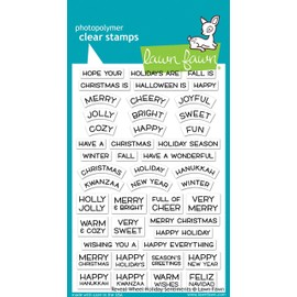 Lawn Fawn Reveal Wheel Holiday Sentiments (LF1772)