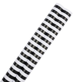 JAM Paper Gift Wrap - Striped Wrapping Paper - 50 Sq Ft Total (30 in x 10 Ft Each) - Black & White Stripes - 2 Rolls/Pack