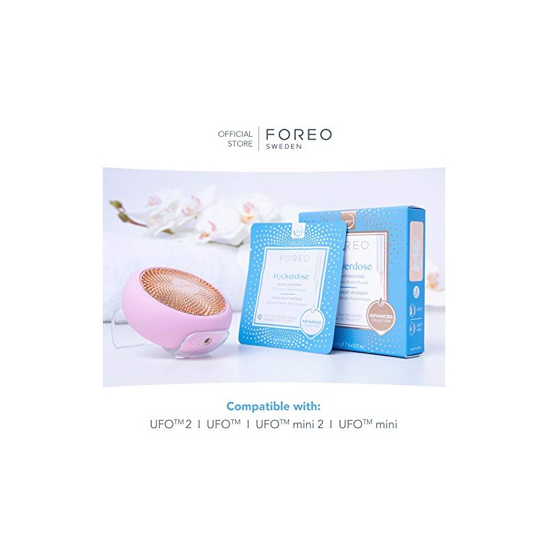 FOREO - Máscara activada por Ufo (6 unidades), H2Overdose, 1