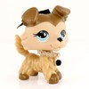 minilpsshop miniature collie shepherd dog figures pet with accessories kids