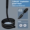 5+1 Mode High Pressure Replacement Black RV Shower Head with
