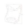 Kaish Jazz Jbajo Pickguard para USA/mexicano 4 cuerdas Fender Jazz