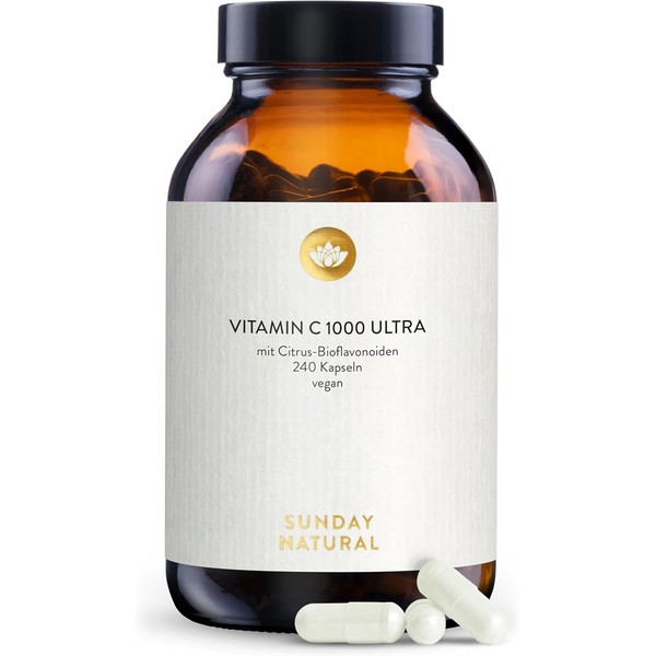 SUNDAY NATURAL PureWay High Dose Vitamin C – 240 Capsules