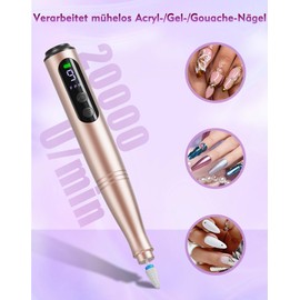 Fofile Electric Nail Cutter Set with LCD Display for Gel Nails, Acrylic