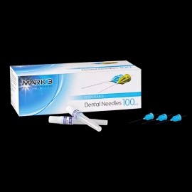 MARK3 Plastic Needles, 27ga. Long 1.5" , Yellow, 100/Box., 4 Boxes, Mark3, 100-16304