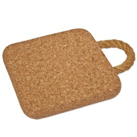 Coaster Cork with Rope (15 CM x 15 CM x 2 CM)